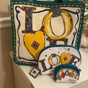 Brighton Multicolor Love Tote with Pouches